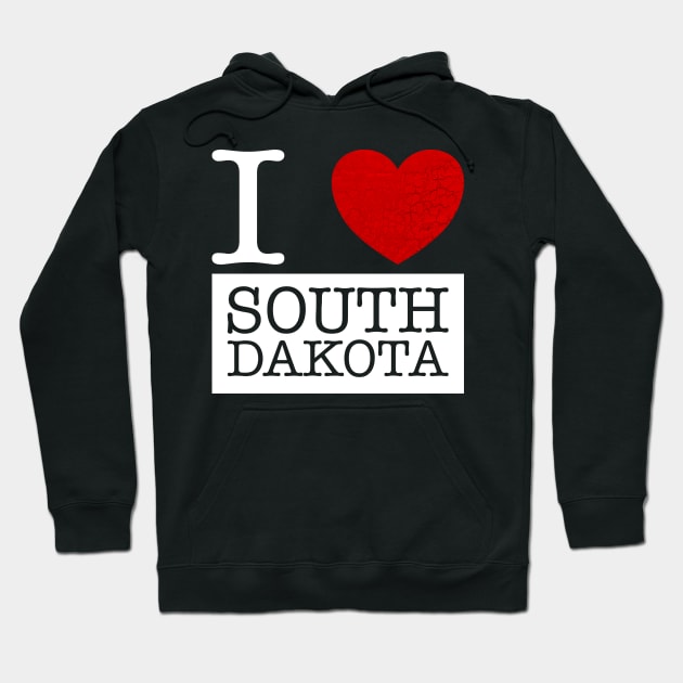 I Love South Dakota Hoodie by Worldengine